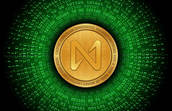 Protocol Coin Logo Digital Background Illustration Image — Φωτογραφία Αρχείου
