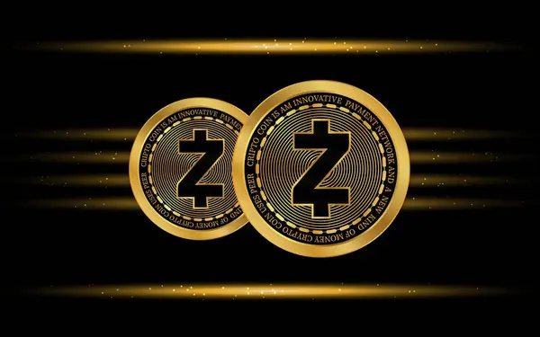 Zcash Zec 화폐의 디지털 이미지 — 스톡 사진
