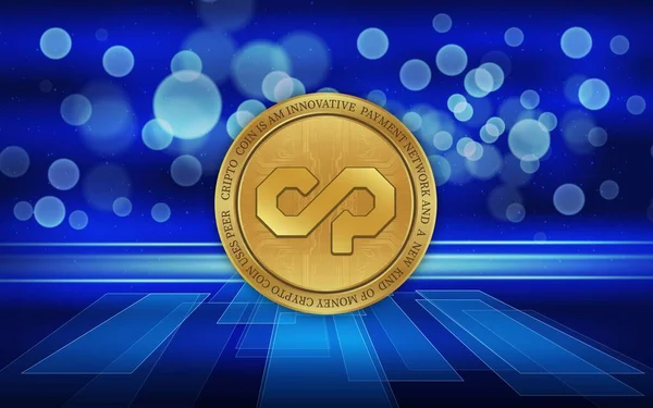Counterparty Xcp Virtual Currency Images Illustrations — ストック写真