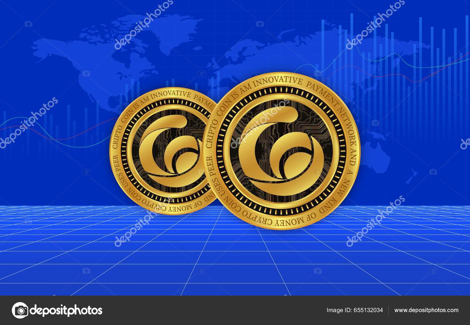 Radio Caca Raca Crypto Currency Images Illustration Digital Coins — Stock  Photo © akifcubuk #655132034
