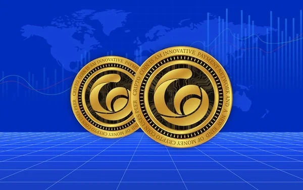 Radio Caca Raca Crypto Currency Images Illustration Digital Coins — Stock Photo, Image