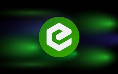 ecash-xec sanal para biriminin görüntüleri. 3d illüstrasyon