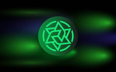 Iris sanal para birimi görüntüleri. 3d illüstrasyon.