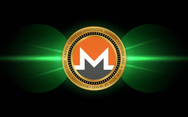 Monero-xx Bay Sanal para birimi görüntüleri. 3d illüstrasyon.