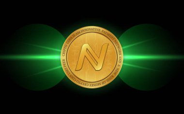 namecoin-nmc virtual currency images. 3d illustration