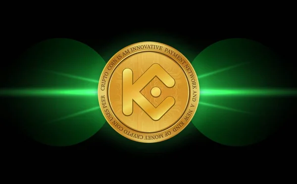 Εικόνες Εικονικού Νομίσματος Kucoin Kcs Ψηφιακό Φόντο Εικονογραφήσεις — Φωτογραφία Αρχείου