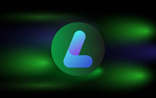 Largo Coin Lrg Виртуальный Логотип Валюты Иллюстрации — стоковое фото
