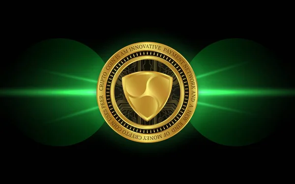 Nem Xem Virtual Currency Logo Illustrations — 스톡 사진