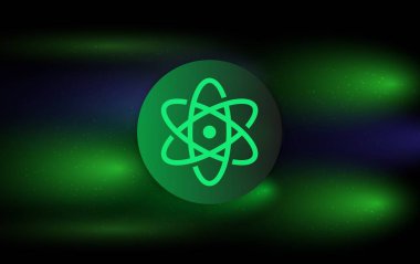 Dijital arkaplanda proton-xpr kripto para birimi resimleri. 3d illüstrasyon.