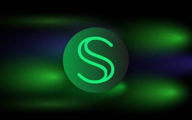 Dijital arkaplandaki gizli sanal para biriminin görüntüleri. 3d illüstrasyon.