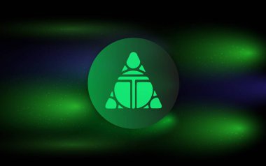 Yabancı dünyalar-TLM sanal para birimi görüntüleri. Dijital paralar. 3d illüstrasyon.