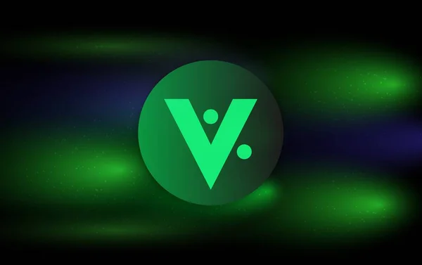 Vericoin Vrc Imagen Moneda Virtual Ilustración — Foto de Stock