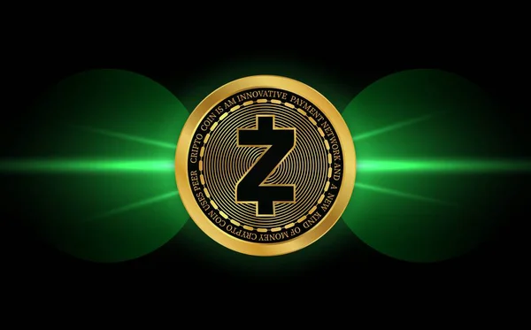 Zcash Zec 화폐의 디지털 이미지 — 스톡 사진