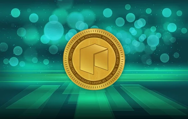 Neo Virtual Currency Images Digital Background Illustrations — Stock Photo, Image