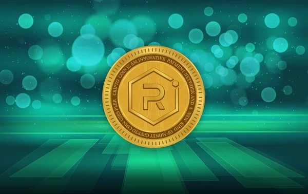 Raydium Ray Virtual Currency Image Digital Background Illustrations — Stock Photo, Image