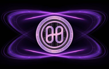 Harmony-1 sanal para birimi logosu. 3d illüstrasyon.