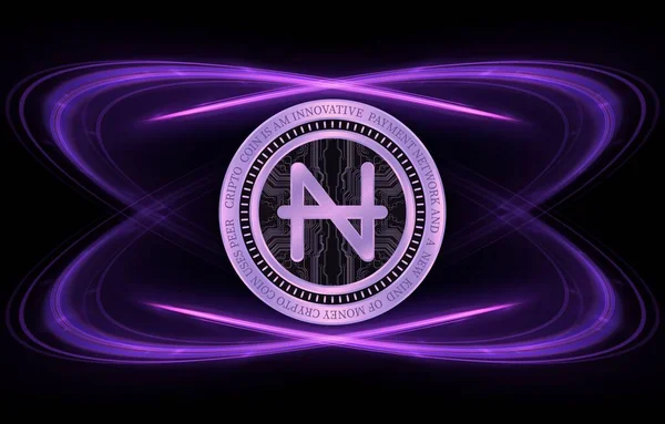 Navcoin Nav虚拟货币图像 3D说明 — 图库照片