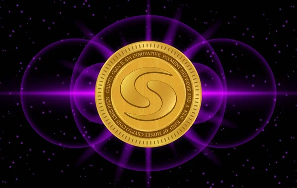 Syscoin Sys Cryptocurrency Images Digital Background — 스톡 사진