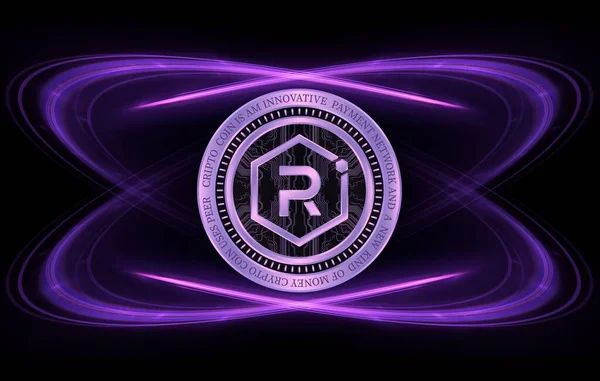 Raydium Ray Virtual Currency Image Digital Background Illustrations — Zdjęcie stockowe