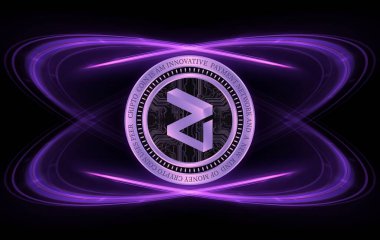 zilliqa-zil virtual currency images. 3d illustrations.