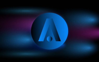 aion sanal para birimi görünümleri. 3d illüstrasyon