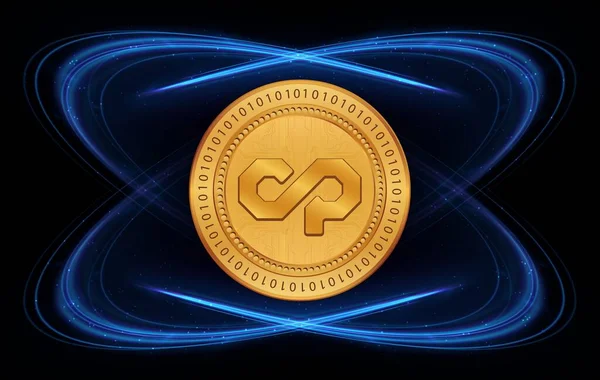 Counterparty Xcp Virtual Currency Images Digital Background Illustrations — Stock Photo, Image