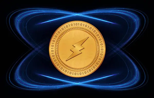 Логотип Віртуальної Валюти Малюнки — стокове фото