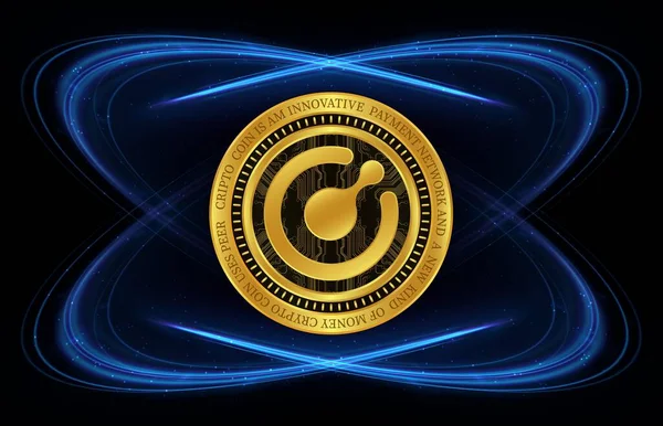 Зображення Логотипу Віртуальної Валюти Comodo Kmd Ілюстрації — стокове фото