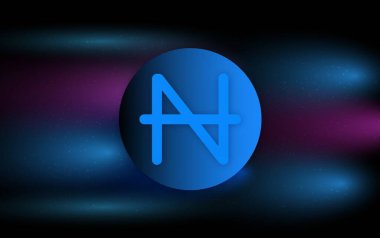 navcoin-nav virtual currency images. 3d illustration