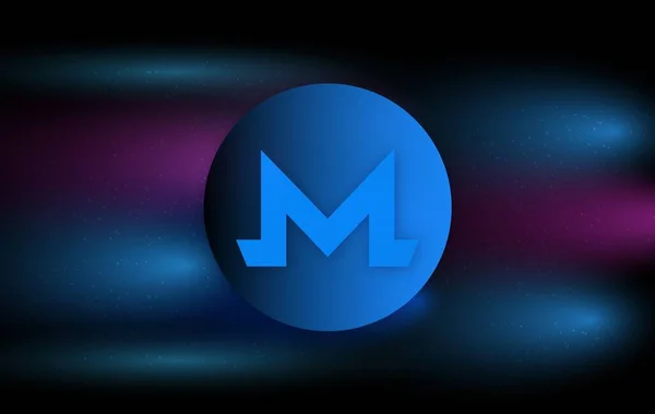 Віртуальні Валютні Зображення Monero Xmr Ілюстрації — стокове фото