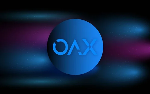 Oax Virtuális Valuta Digitális Érmék Illusztrációk — Stock Fotó