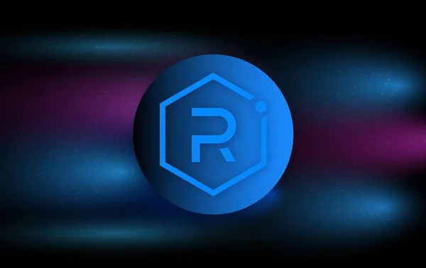 Raydium Ray Virtual Currency Image Digital Background Illustrations — Zdjęcie stockowe