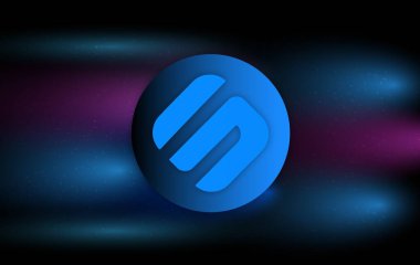 Dijital arkaplanda swipe-sxp şifreli para birimi resimleri. 3d illüstrasyon.