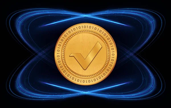 Logotipo Moneda Virtual Vertcoin Vtc Ilustraciones —  Fotos de Stock