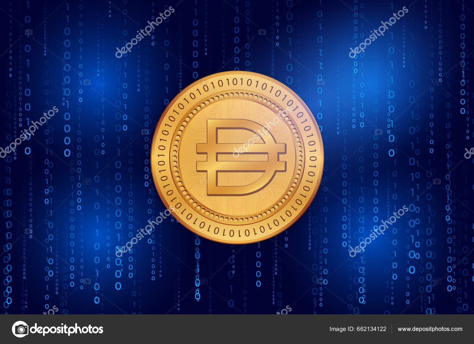 Images Dai Cryptocurrency Digital Background Illustrations — Stock Photo ©  akifcubuk #662134122