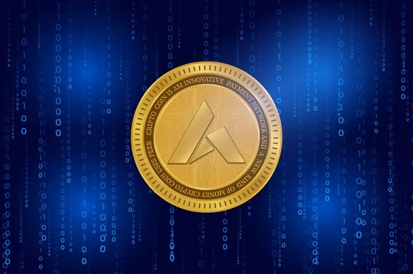 ardor-ardr virtual currency views. 3d illustration.