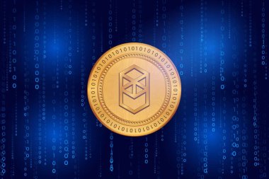dijital arkaplanda fantom-ftm sanal para birimi resmi. 3d illüstrasyon.