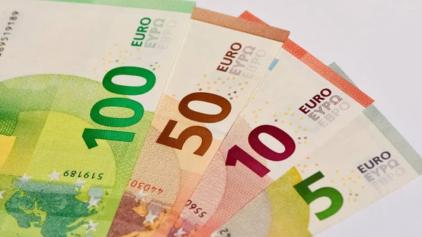 Imágenes Billetes Varios Países Euro Fotos — Foto de Stock