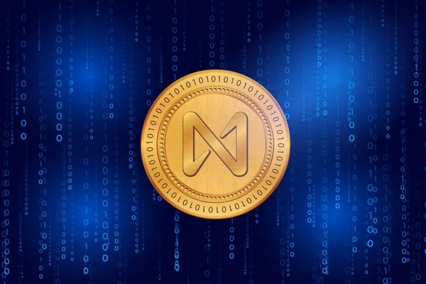 Protocol Coin Logo Digital Background Illustration Image — Stockfoto