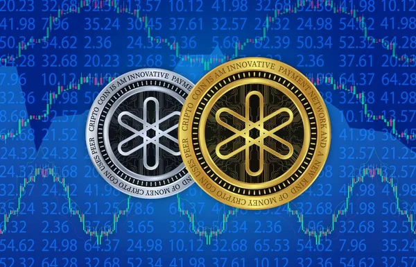 Virtuelle Münzen Und Ihre Logos Das Logo Der Virtuellen Währung — Stockfoto