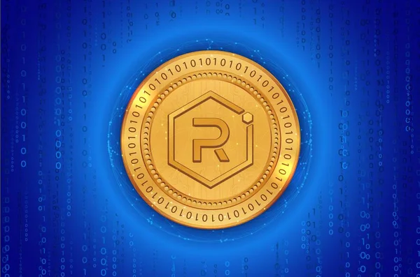 Raydium Ray Virtual Currency Image Digital Background Illustrations — Foto de Stock