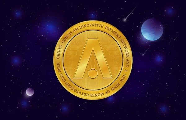 Aion Virtual Currency Views Illustration — Stock Photo, Image