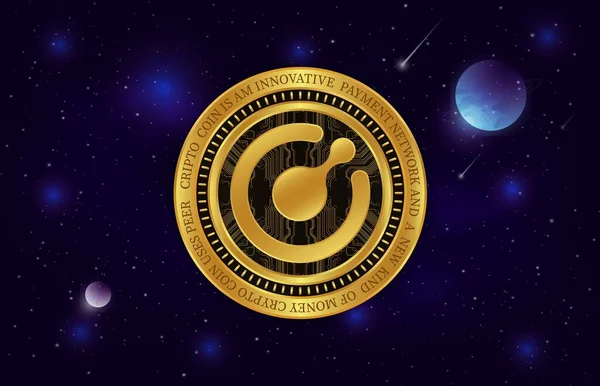 Зображення Логотипу Віртуальної Валюти Comodo Kmd Ілюстрації — стокове фото