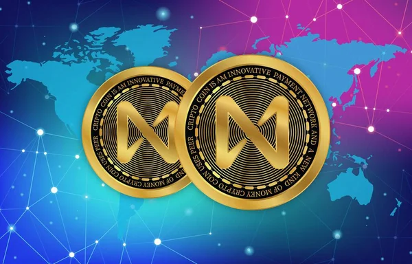 Protocol Coin Logo Digital Background Illustration Image — стоковое фото