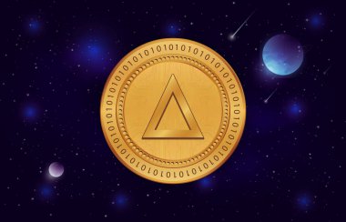 tuz sanal para birimi görüntüleri. 3d illüstrasyon