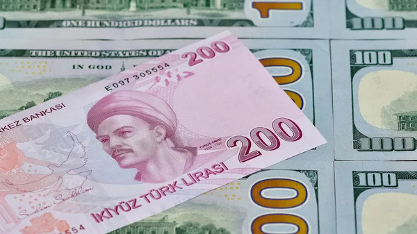Images Diverses Pièces Monnaie Pays Dollar Américain Lire Turque Photos — Photo