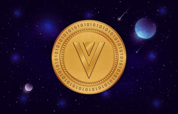 Verge Xvg Virtuális Valuta Kép Digitális Háttérben Illusztrációk — Stock Fotó