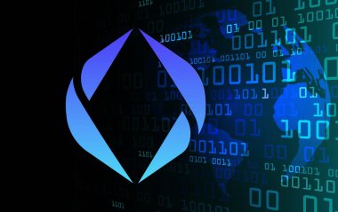 ethereum name-ens sanal para birimi resimleri. 3d illüstrasyon