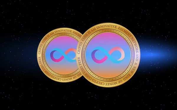 Λογότυπο Εικονικού Νομίσματος Του Υπολογιστή Διαδικτύου Εικονογραφήσεις — Φωτογραφία Αρχείου