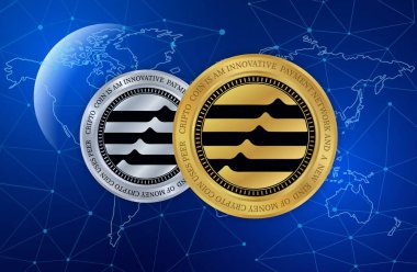 aptos-apt virtual currency images. 3d illustration